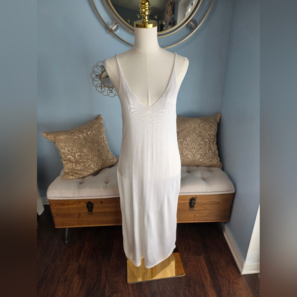 Luxurious Cream Slip Dress by Rohe - Picture 5 of 6